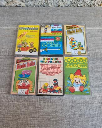 Lotto musicassette MC mix cartoni animati sigle TV