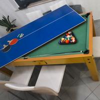 tavolo da pranzo trasformabile in tavolo da gioco 