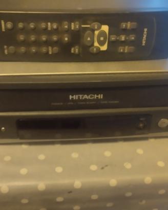 lettore VHS Hitachi completo di telecomando 