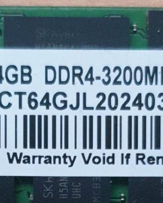 RAM DDR4 64Gb - SK Hynix 3200AA
