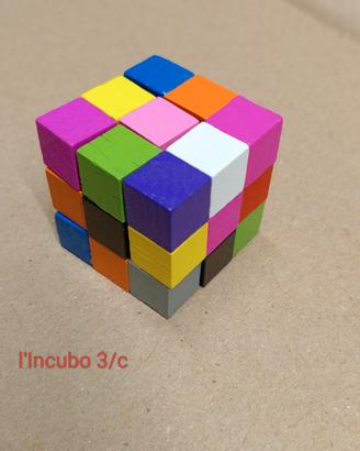 rompicapo a cubo in legno 