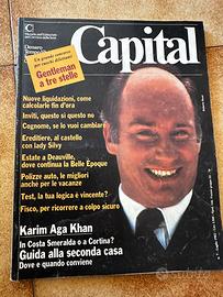 Rivista Capital luglio 1982 Karim Aga Khan