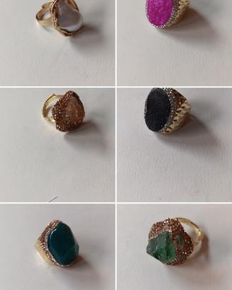 Anelli scenografici con pietre 