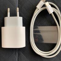 Apple caricabatterie usb-c 20w + cavo usb-c /usb-c