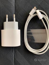 Apple caricabatterie usb-c 20w + cavo usb-c /usb-c