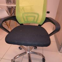 Set Sedie Ufficio Ergonomiche – Color Lime/Nero