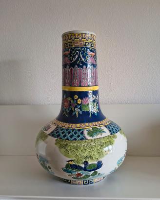 Vaso Cinese Vintage Tianqiuping in Porcellana