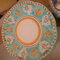 Servizio piatti da 36 di ceramica vietrese