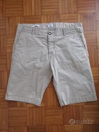 Pantaloni in cotone beige corti uomo tg M nuovi