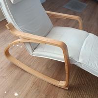 sedia a dondolo in betulla