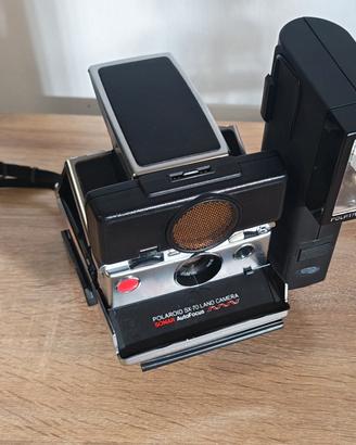 Polaroid sx70 sx-70 sonar con sonar flash e staffa