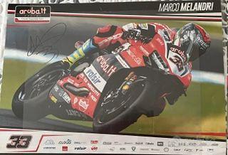 Autografo Marco Melandri, autentico.