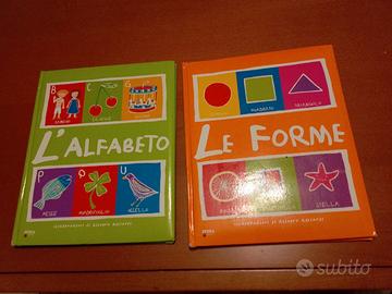 Set di 2 per libri bambini l' alfabeto e le forme