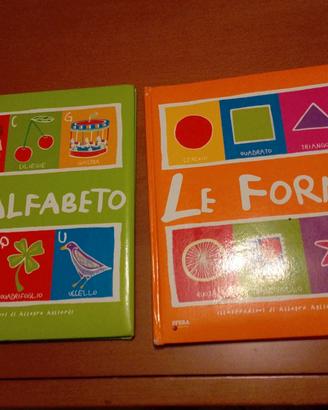 Set di 2 per libri bambini l' alfabeto e le forme