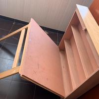 Scrivania a ribalta per cameretta bambina