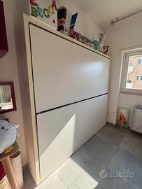 Letto a castello a scomparsa Clei