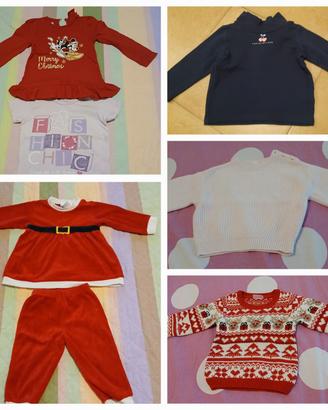 lotto stock kit 9-12 mesi bambina 14 pz.