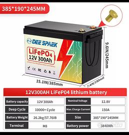 Batteria litio 300Ah
