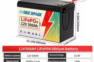 Batteria litio 300Ah