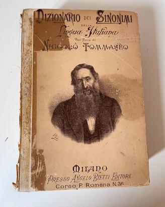 Libro antico "Dizionario dei Sinonimi" 1910
