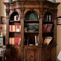 Libreria modello sagrestia in noce