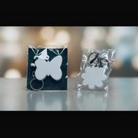 Set 2 Portachiavi Minimal - Bianchi