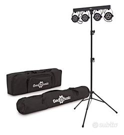 luci dj + stativo + borse