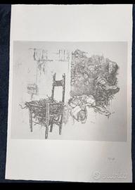 Renzo Vespignani Litografia originale P.A. V/X.