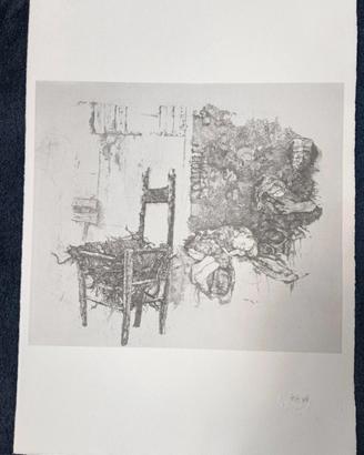 Renzo Vespignani Litografia originale P.A. V/X.