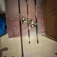 Stock Canne da Pesca e attrezzatura varia