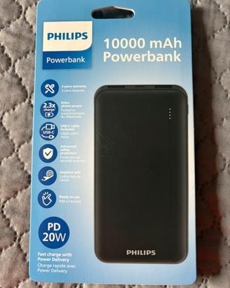 Powerbank Philips 10000mAh PD 20W -NUOVO SIGILLATO
