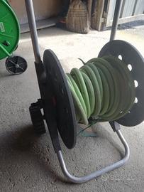 Carrello per irrigazione con gomma