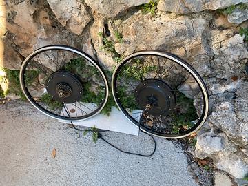 Ruote  mtb  motorizzate 1000 watt  48 v