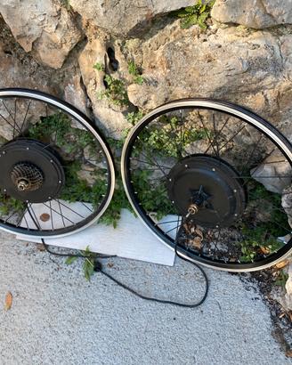 Ruote  mtb  motorizzate 1000 watt  48 v