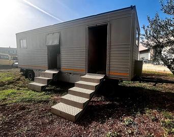 Rimorchio 2 assi bagno campale con dispaccio milit