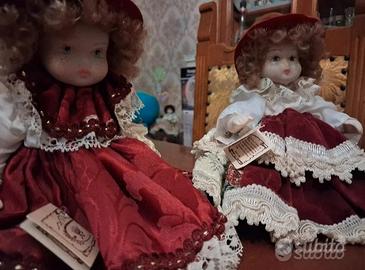 2 bambole, porcellana di Capodimonte