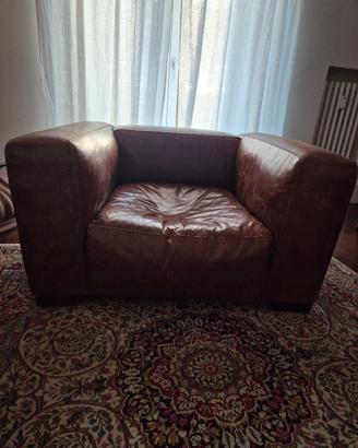 Poltrona in pelle 