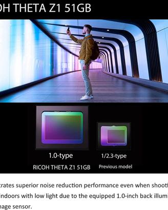 Ricoh Theta Z1 51GB (910820) mai usata