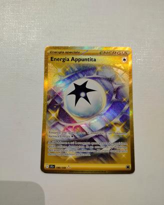 carte pokemon ENERGIA APPUNTITA oro originale