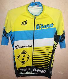 Completo da ciclista giallo B-MAD taglia S