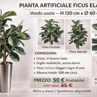 pianta artificiale usata ma buone condizioni 