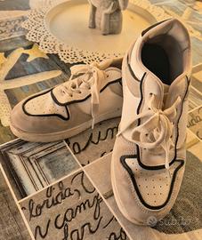 Scarpe Sneakers Terranova n. 35 - Bianco/Grigio e 
