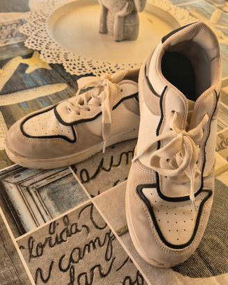 Scarpe Sneakers Terranova n. 35 - Bianco/Grigio e 