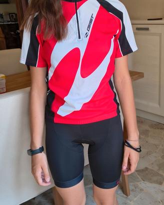 Completo ciclismo unisex 10/12 anni