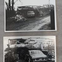 Coppia fotografie vintage auto Fiat o Alfa Romeo 
