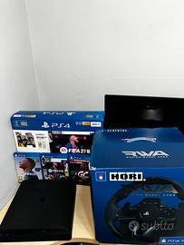 PlayStation 4 +volante e pedaliera