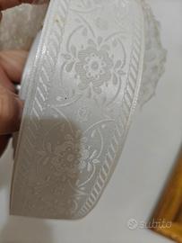 antico nastro di seta broccato 