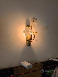 n.3 lampada da parete in vetro di murano 