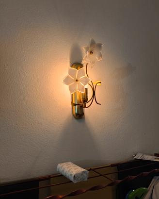 n.3 lampada da parete in vetro di murano 