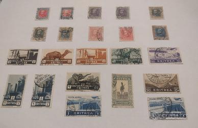francobolli colonie italiane Etiopia - Eritrea 